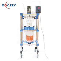 10L 20L 50L 100L 150L 200L Laboratory Chemical Reactor Jacketed Double Layer Glass Stirred Tank Reactor